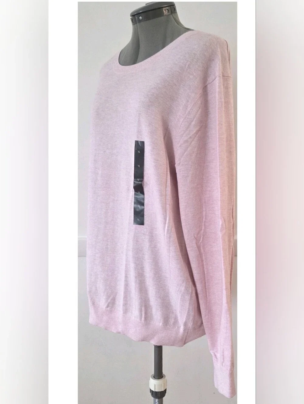Banana Republic ECO NEW NWT Dress/Casual Light Pink Sweater Mens XL cotton Blend